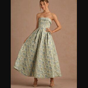 Azazie Atelier Florentine Blue Maxi Dress